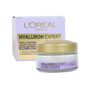 کرم ماسک شب هیالورونیک اسید HA لورال LOREAL